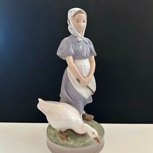 Royal Copenhagen Girl with goose